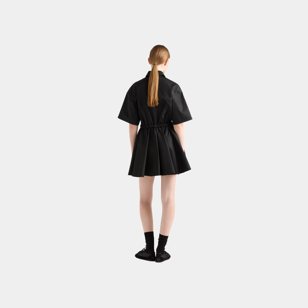 Оригінальна Short Sleeved Re-Nylon Dress Prada – вид ззаду