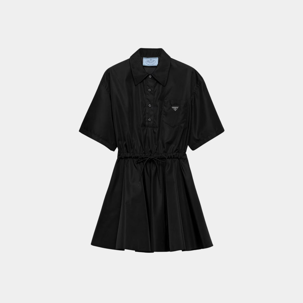 Оригінальна Short Sleeved Re-Nylon Dress Prada – боковий вид
