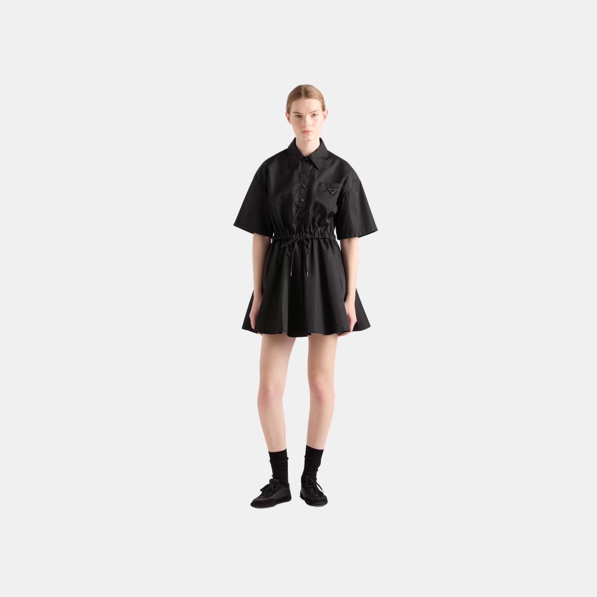 Оригінальна Short Sleeved Re-Nylon Dress Prada – детальний вид
