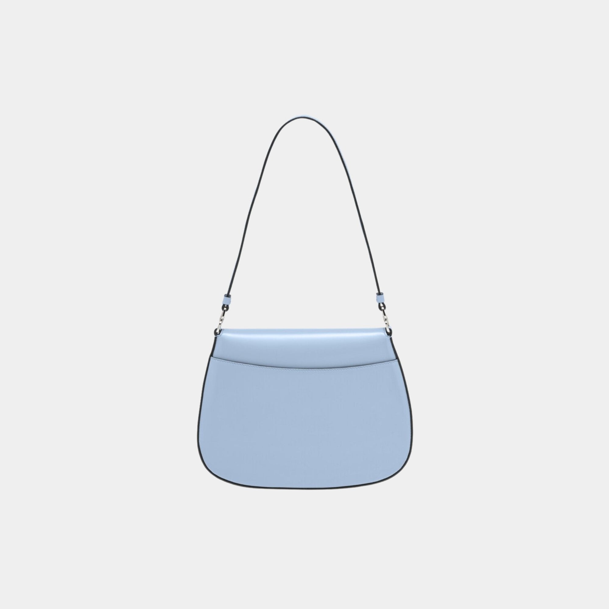 Small Cleo Brushed Leather Shoulder Bag With Flap Prada – Гарантія оригінальності – детальний вид