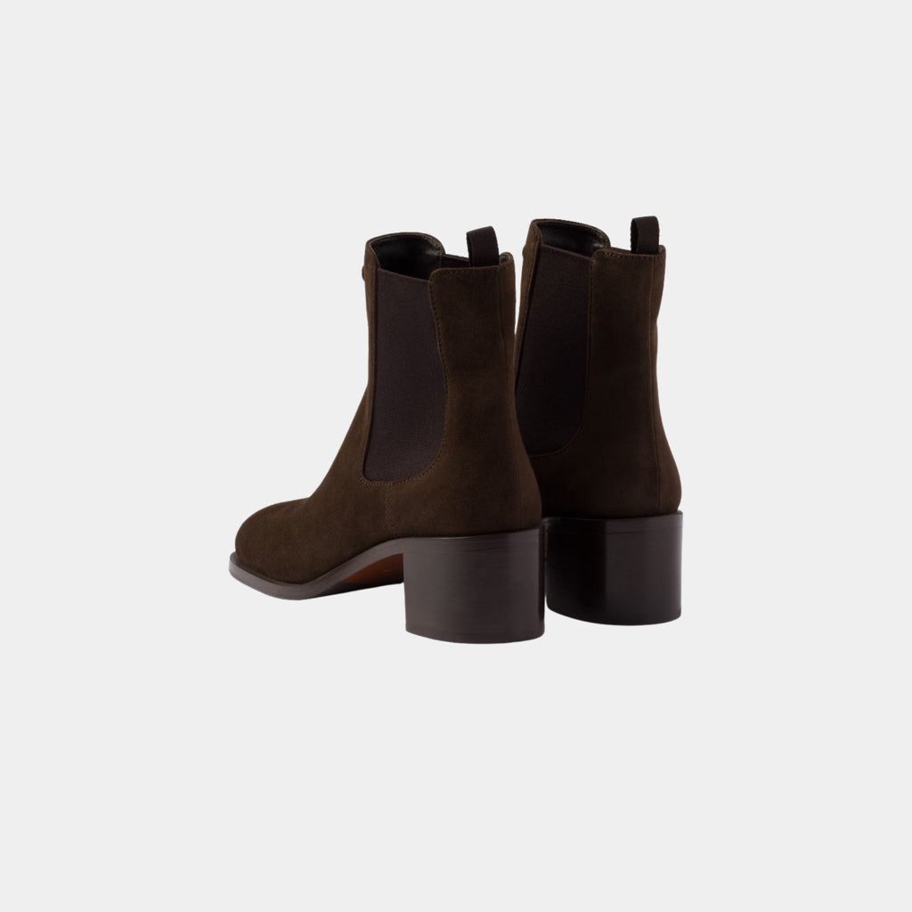 Suede Booties Prada оригінал – Купити в Україні – вид ззаду