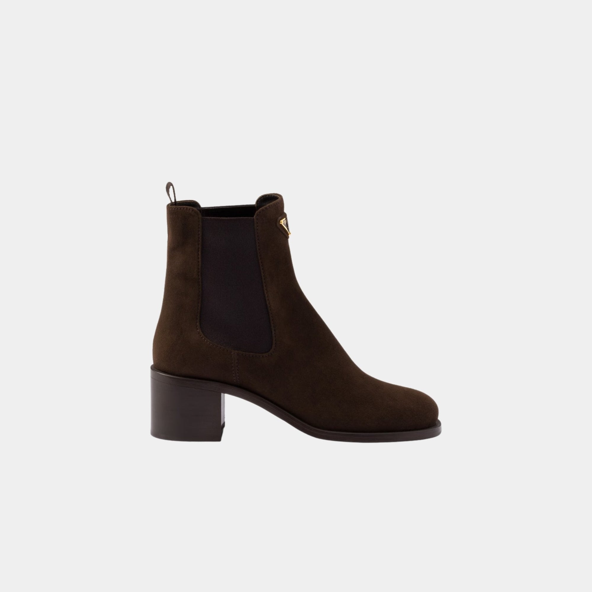Suede Booties Prada оригінал – Купити в Україні – боковий вид