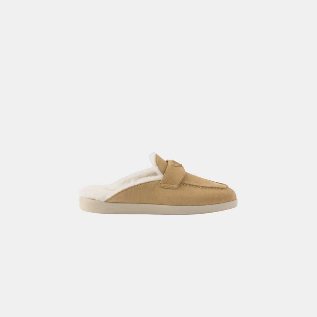 Suede And Shearling Slippers Prada оригінал – Купити в Україні – збільшений вид