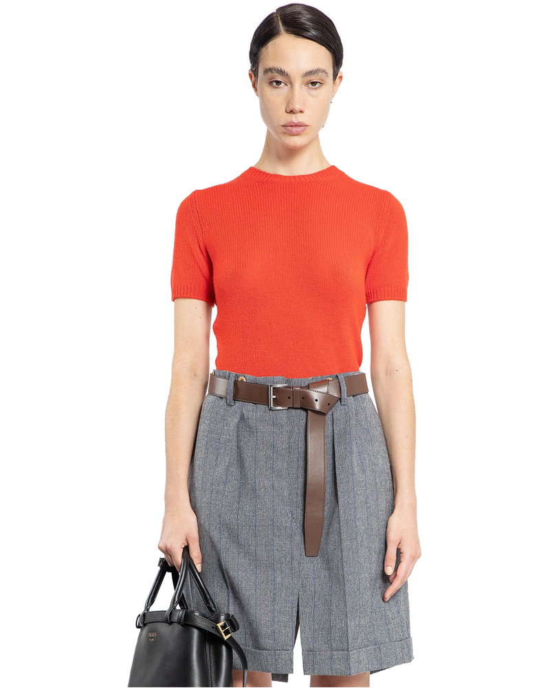 Short Sleeve Cashmere Sweater Prada – Гарантія оригінальності