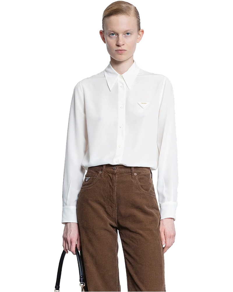Crêpe De Chine Shirt Prada – Гарантія оригінальності