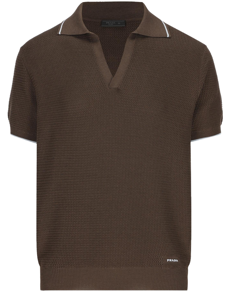 Polo In Silk And Cotton Prada – Гарантія оригінальності
