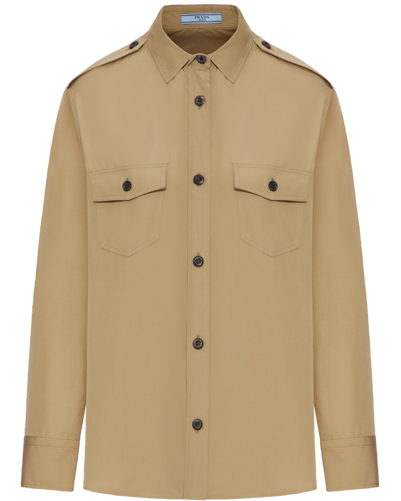 Оригінальна Cotton Poplin Shirt Prada