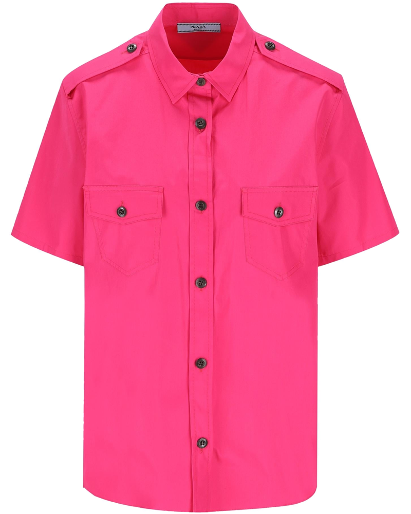 Оригінальна Cotton Poplin Shirt Prada