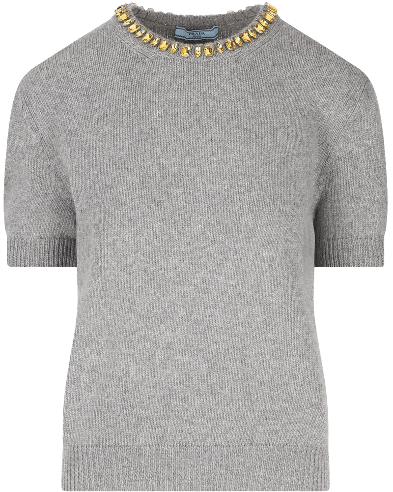 Оригінальна Maglia Girocollo In Lana E Cashmere Prada