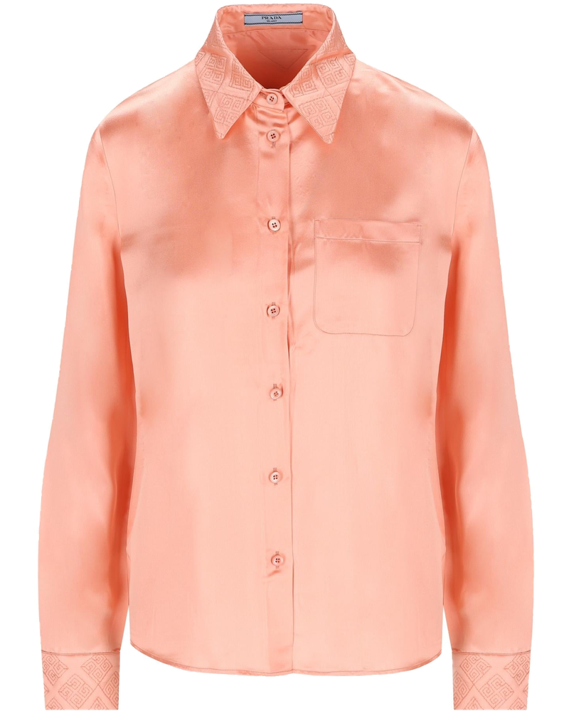 Оригінальна Silk Blend Shirt Prada