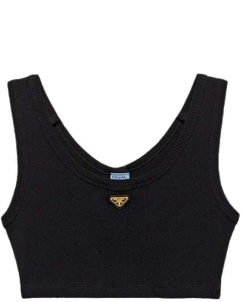 Ribbed Jersey Tank Top Prada оригінал – Купити в Україні