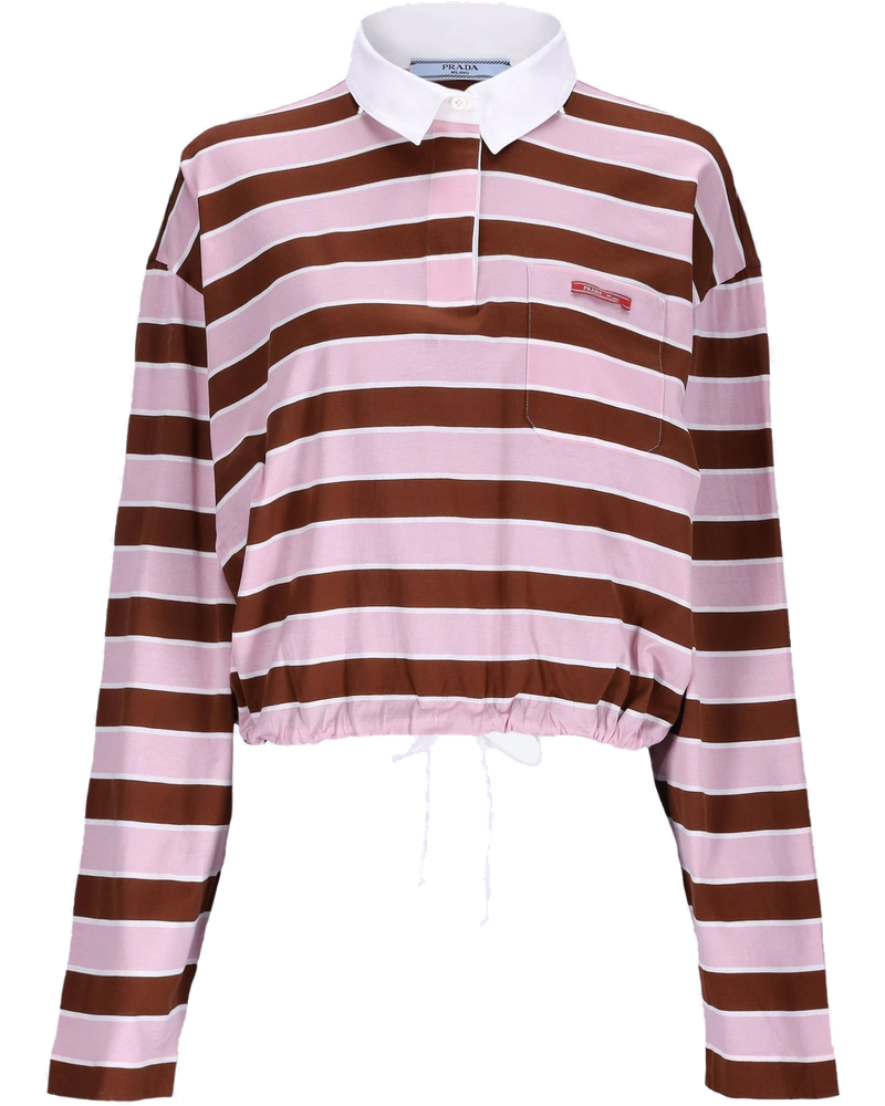 Sea Island Cotton Baiadera Old Polo Shirt Prada – Гарантія оригінальності