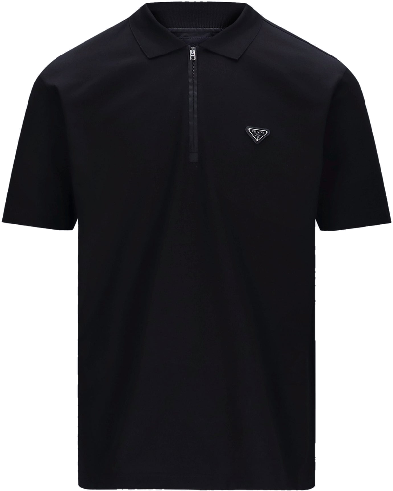 Pique And Re-Nylon Short Sleeve Polo Shirt Prada – Гарантія оригінальності bg_removed_catalog