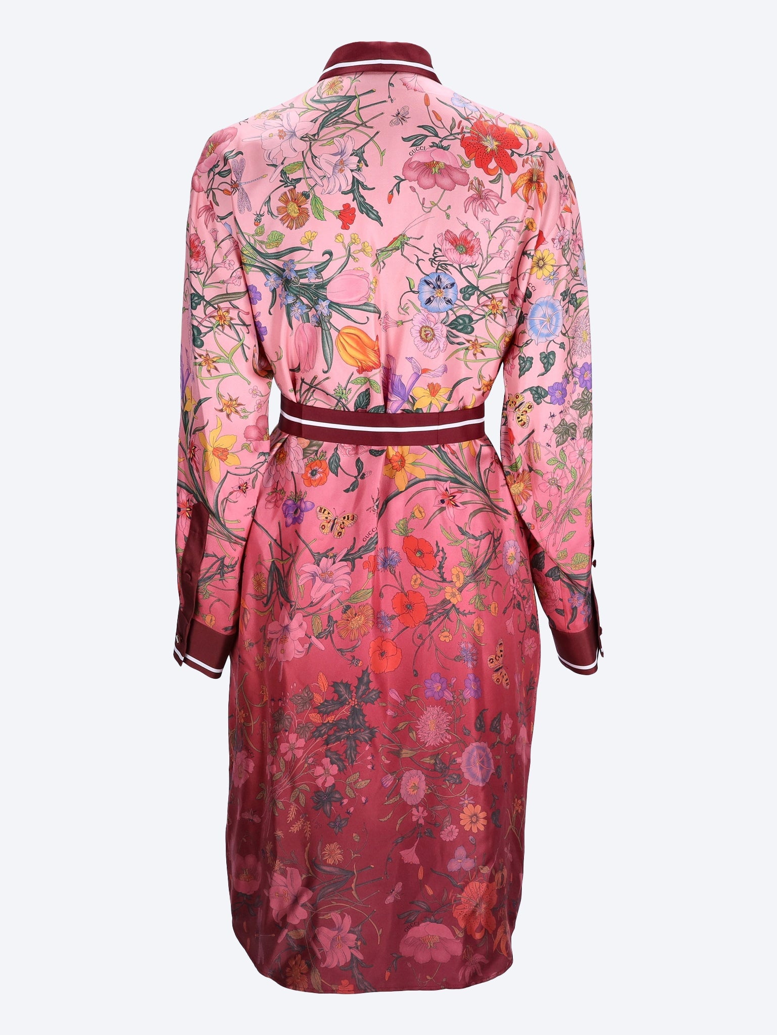 Оригінальна Printed Silk Twill Shirt Dress Gucci – детальний вид