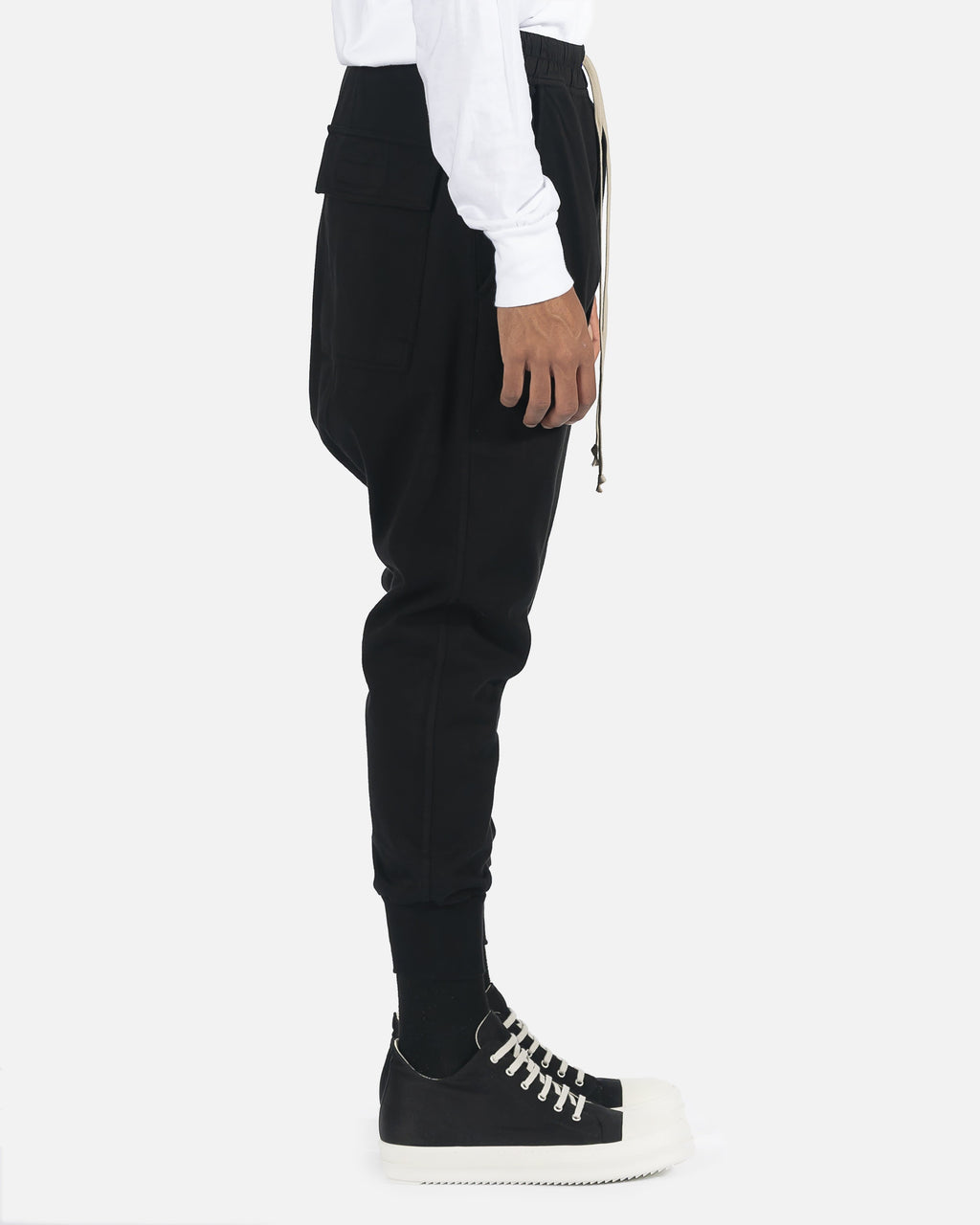 Оригінальна Prisoner Drawstring Pant In Black Rick owens – детальний вид
