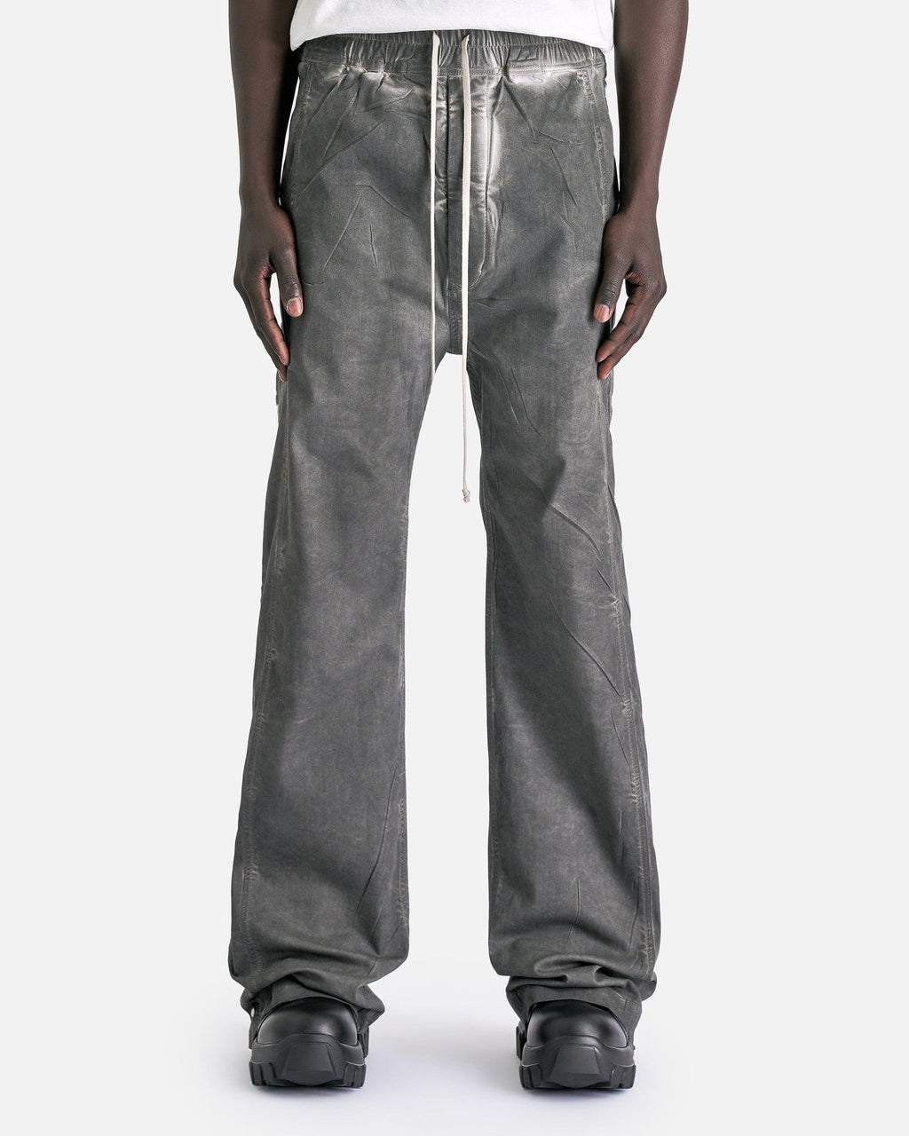 Pusher Pants In Dark Dust Rick owens оригінал – Купити в Україні – боковий вид