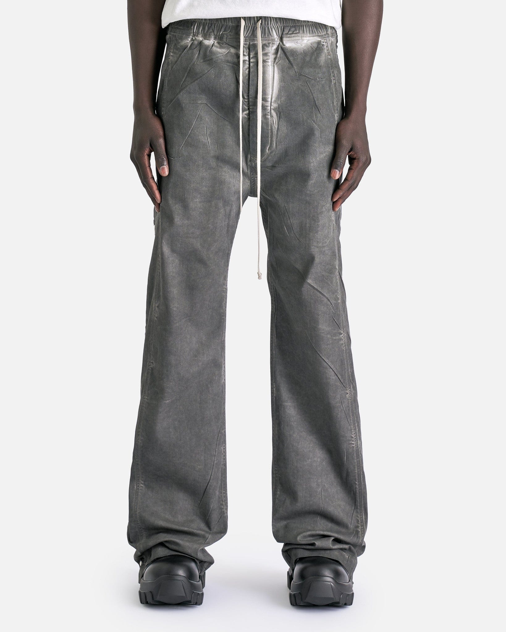 Pusher Pants In Dark Dust Rick owens оригінал – Купити в Україні – боковий вид