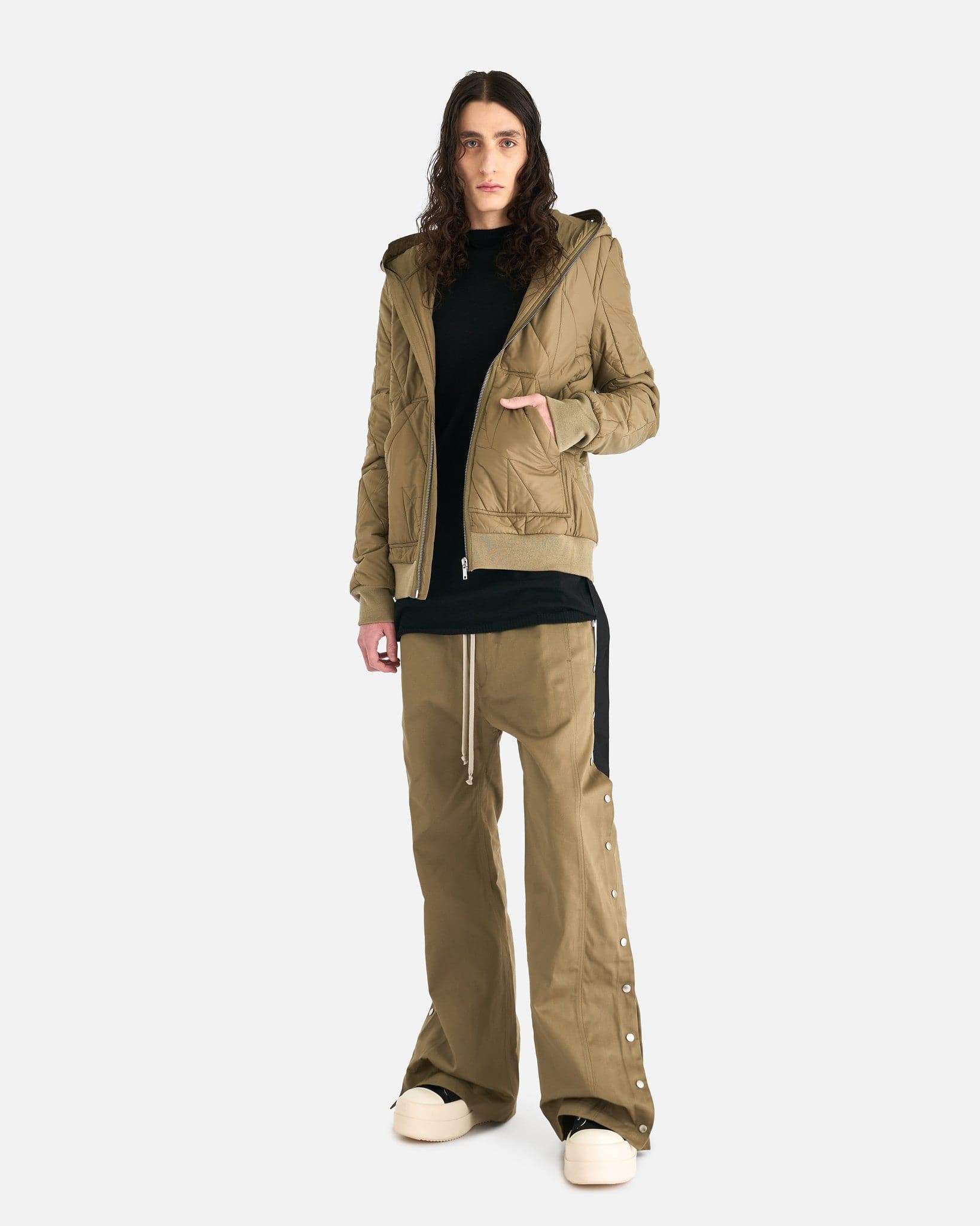 Оригінальна Pusher Pants In Pale Green Rick owens – збільшений вид