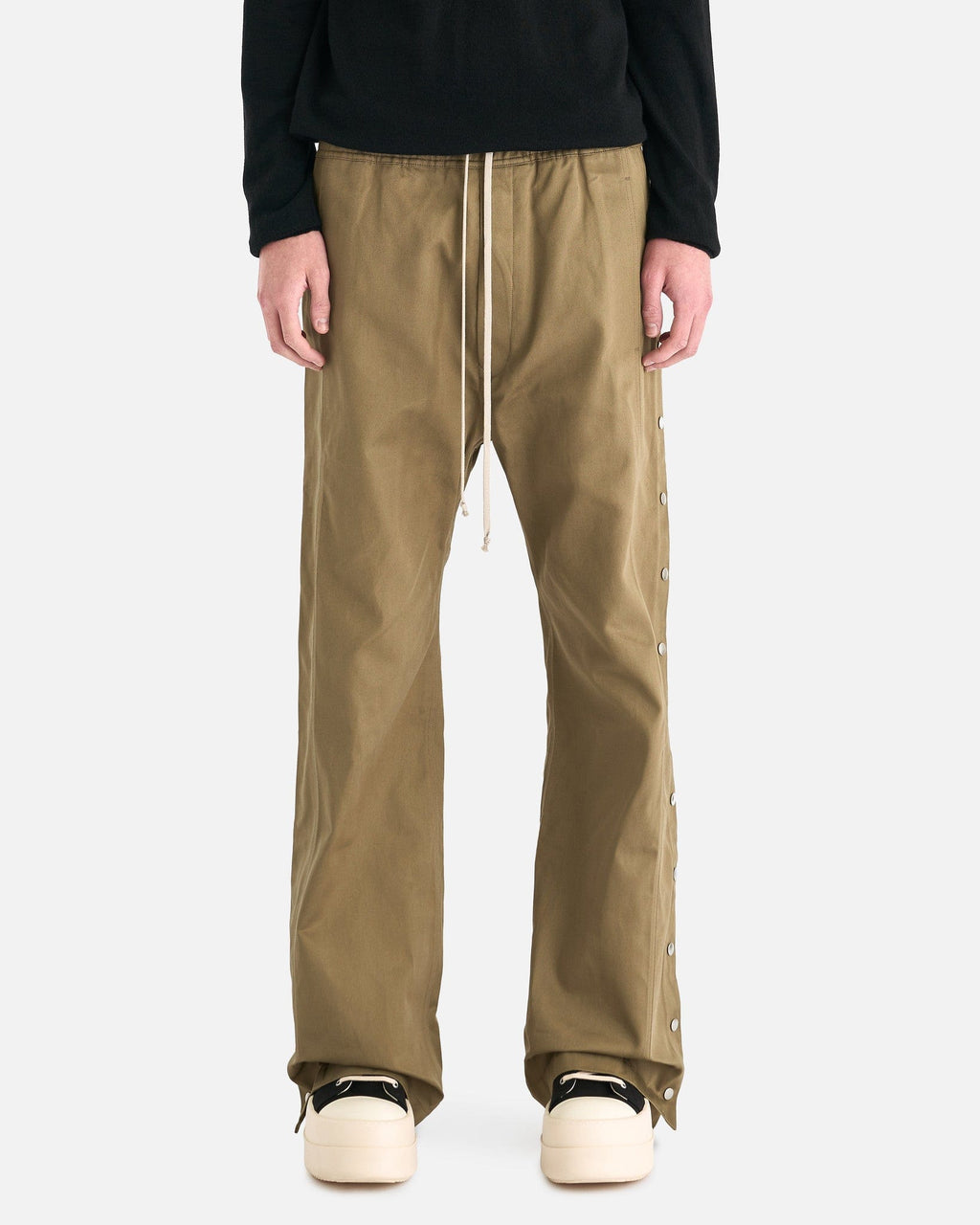 Оригінальна Pusher Pants In Pale Green Rick owens – боковий вид
