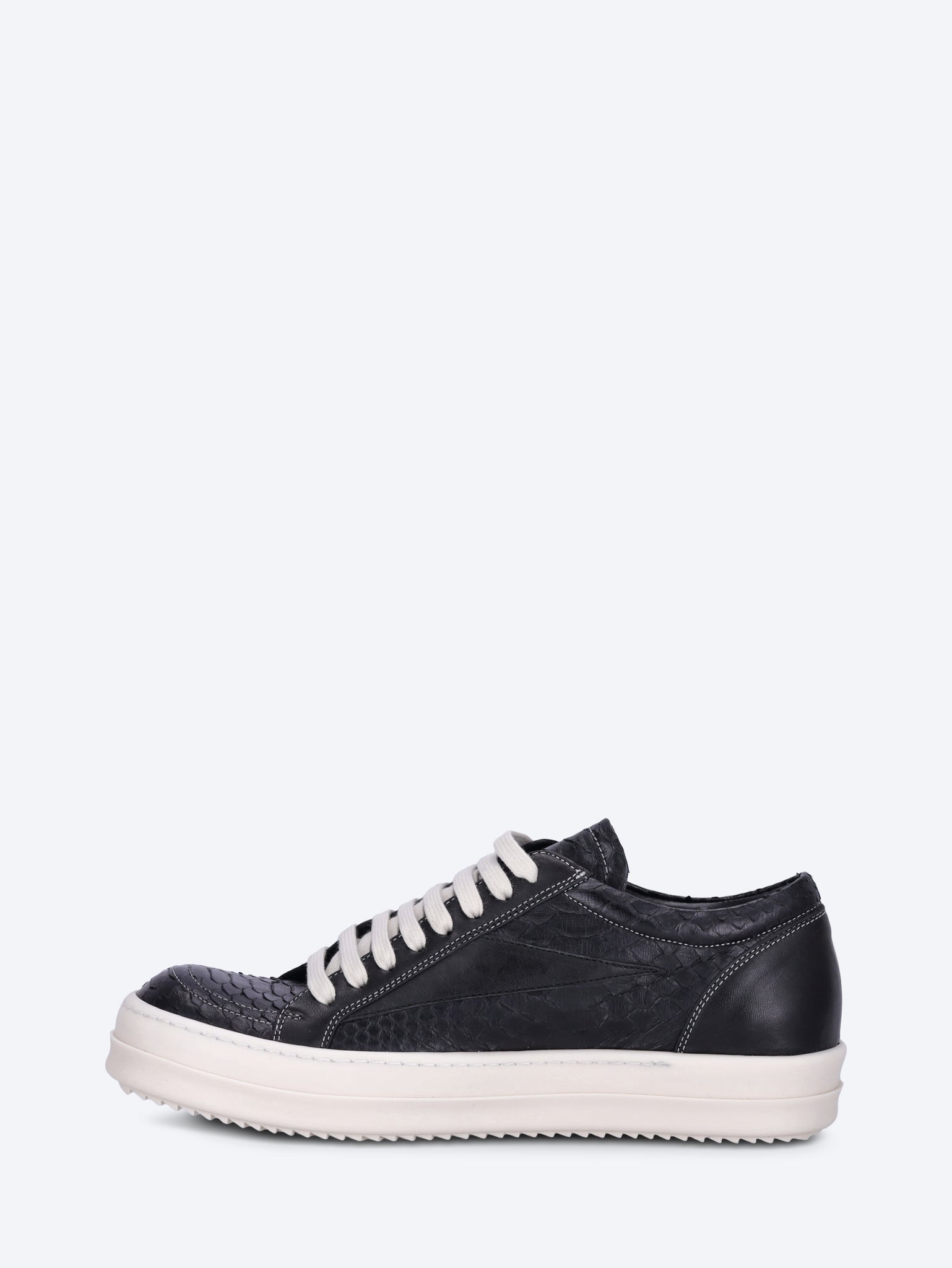 Оригінальна Python And Leather Vintage Sneakers Rick owens – збільшений вид