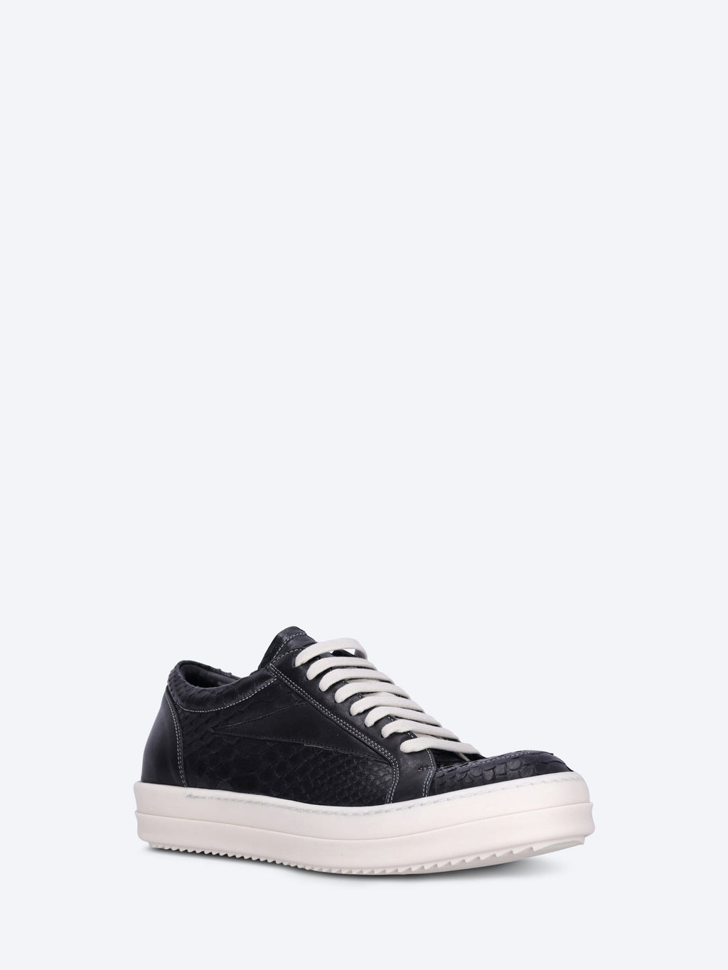 Оригінальна Python And Leather Vintage Sneakers Rick owens – вид ззаду