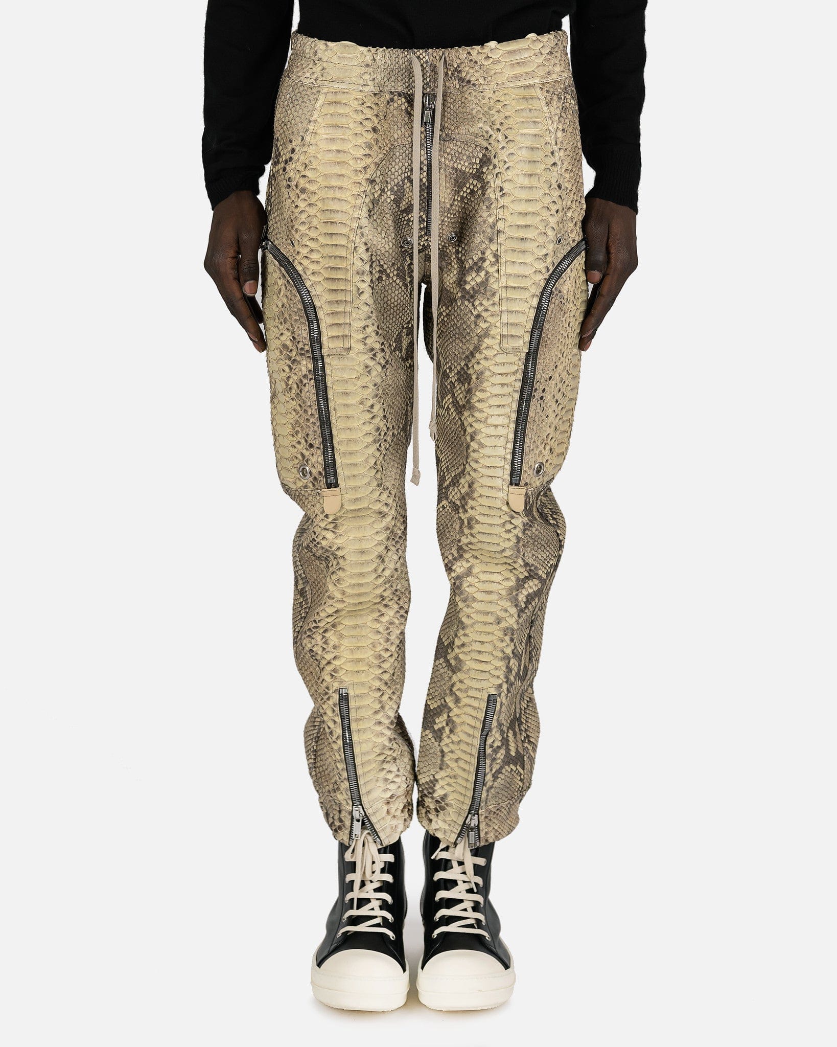 Python Bauhaus Cargo In Vanilla Rick owens – Гарантія оригінальності – боковий вид
