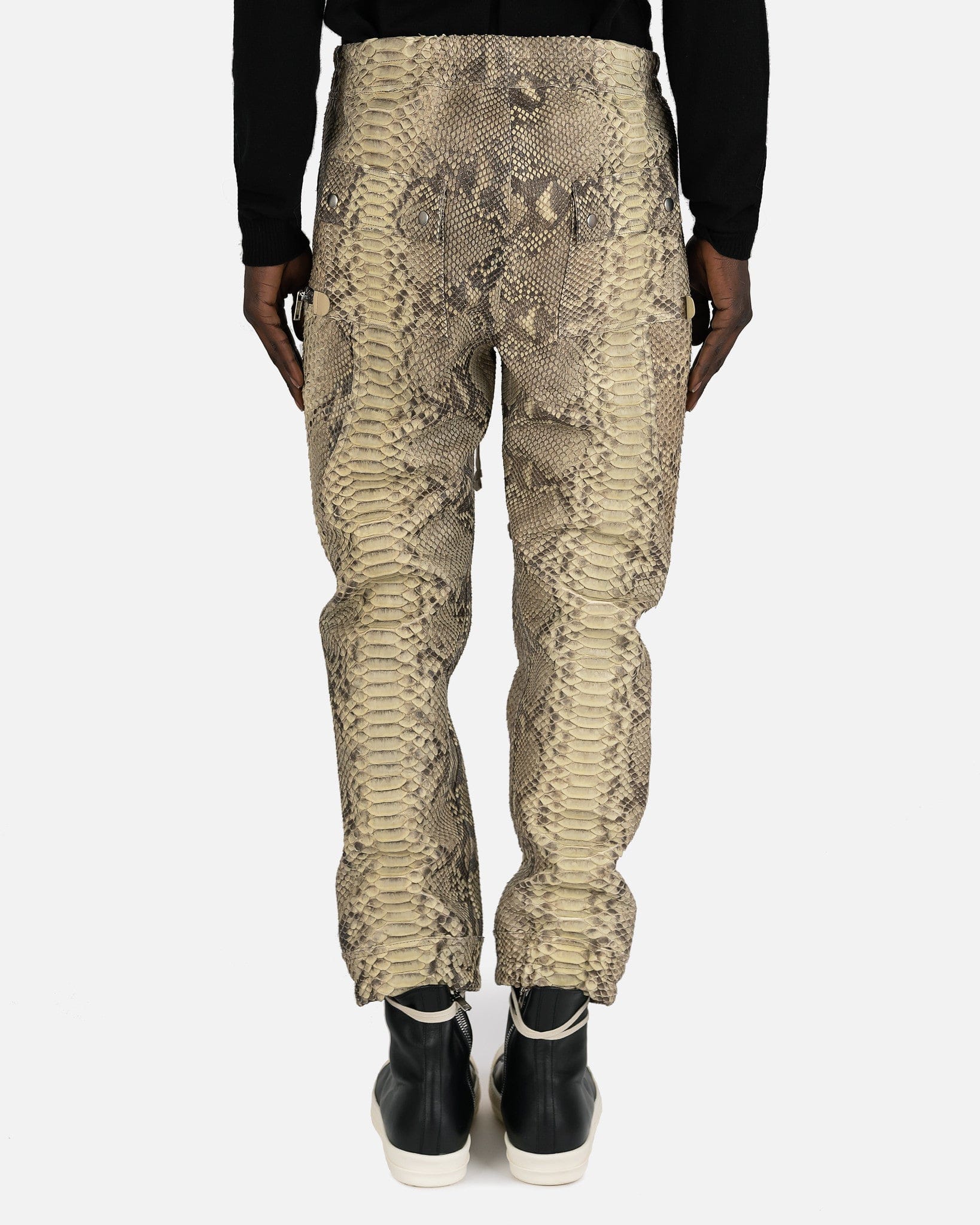 Python Bauhaus Cargo In Vanilla Rick owens – Гарантія оригінальності – детальний вид