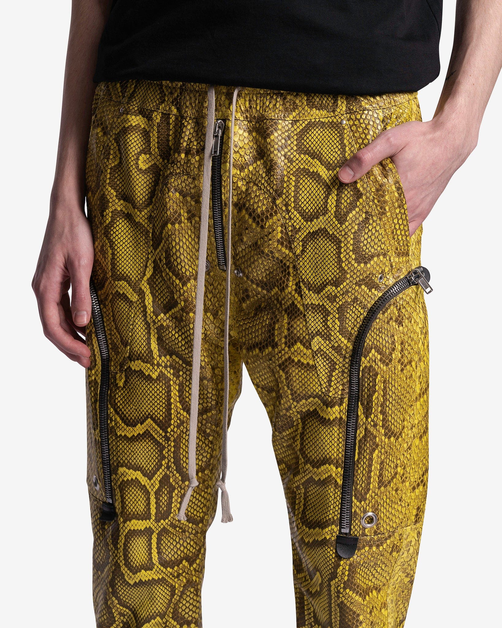 Python Bauhaus Cargo Pants In Lemon Rick owens оригінал – Купити в Україні – збільшений вид
