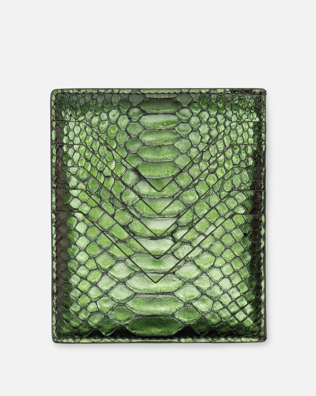 Оригінальна Python Credit Card Holder In Iridescent Rick owens – боковий вид
