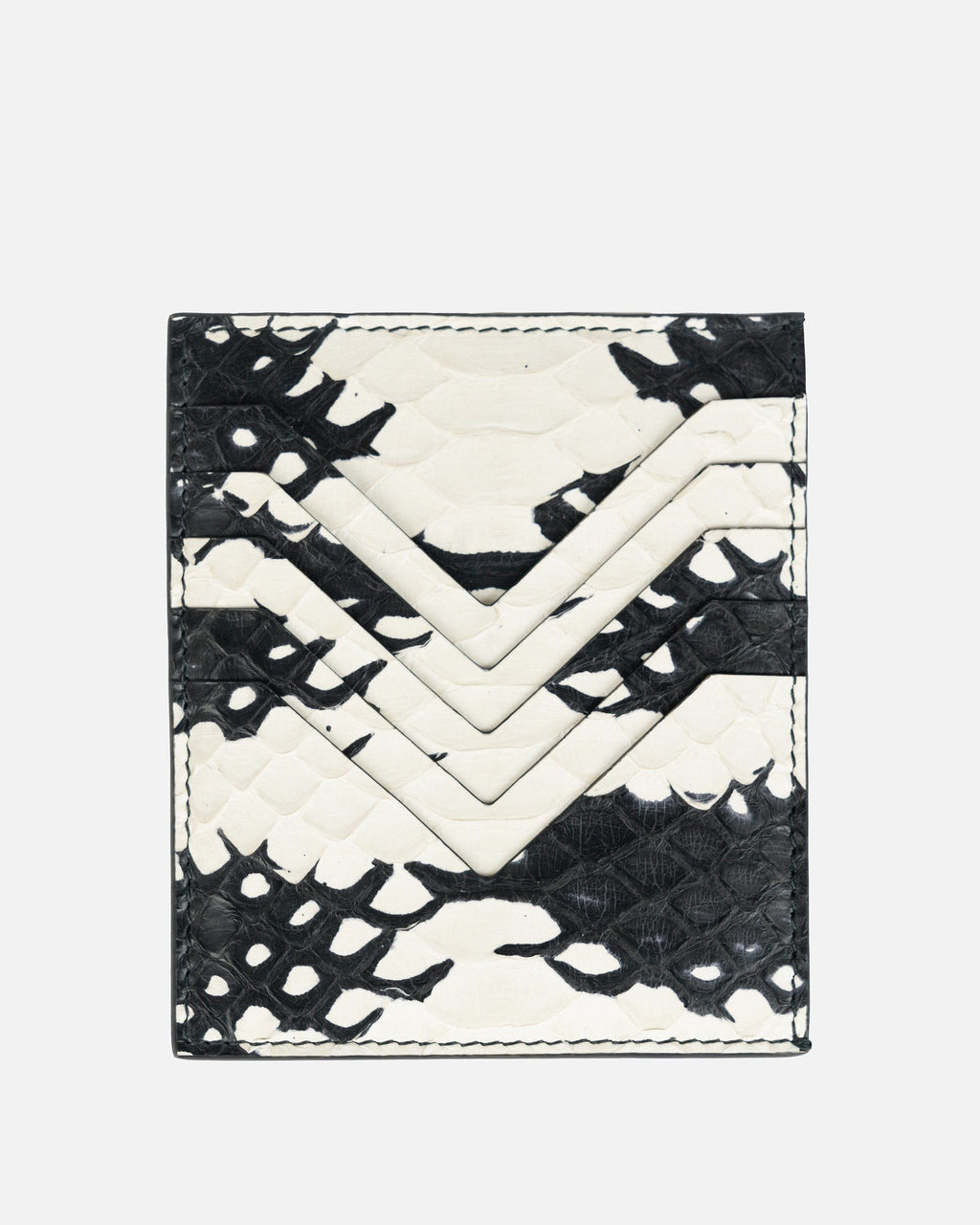 Оригінальна Python Square Credit Card Holder In Black Rick owens – боковий вид
