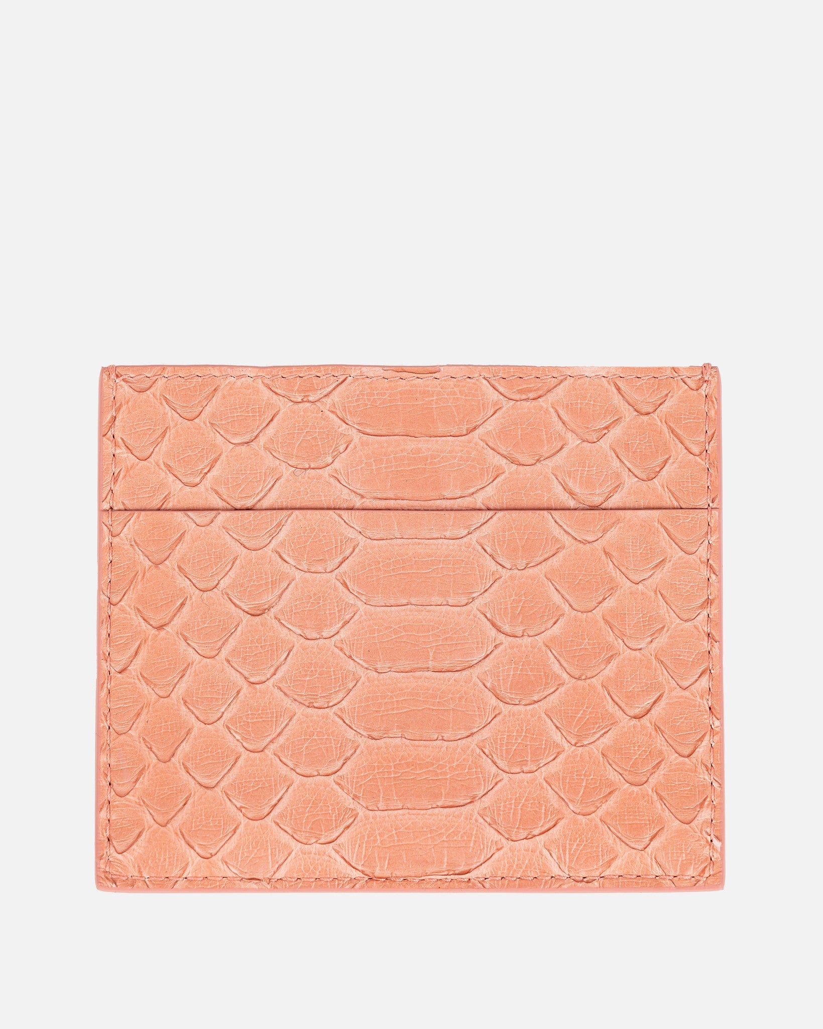 Python Square Credit Card Holder In Dirty Pink Rick owens – Гарантія оригінальності – вид ззаду