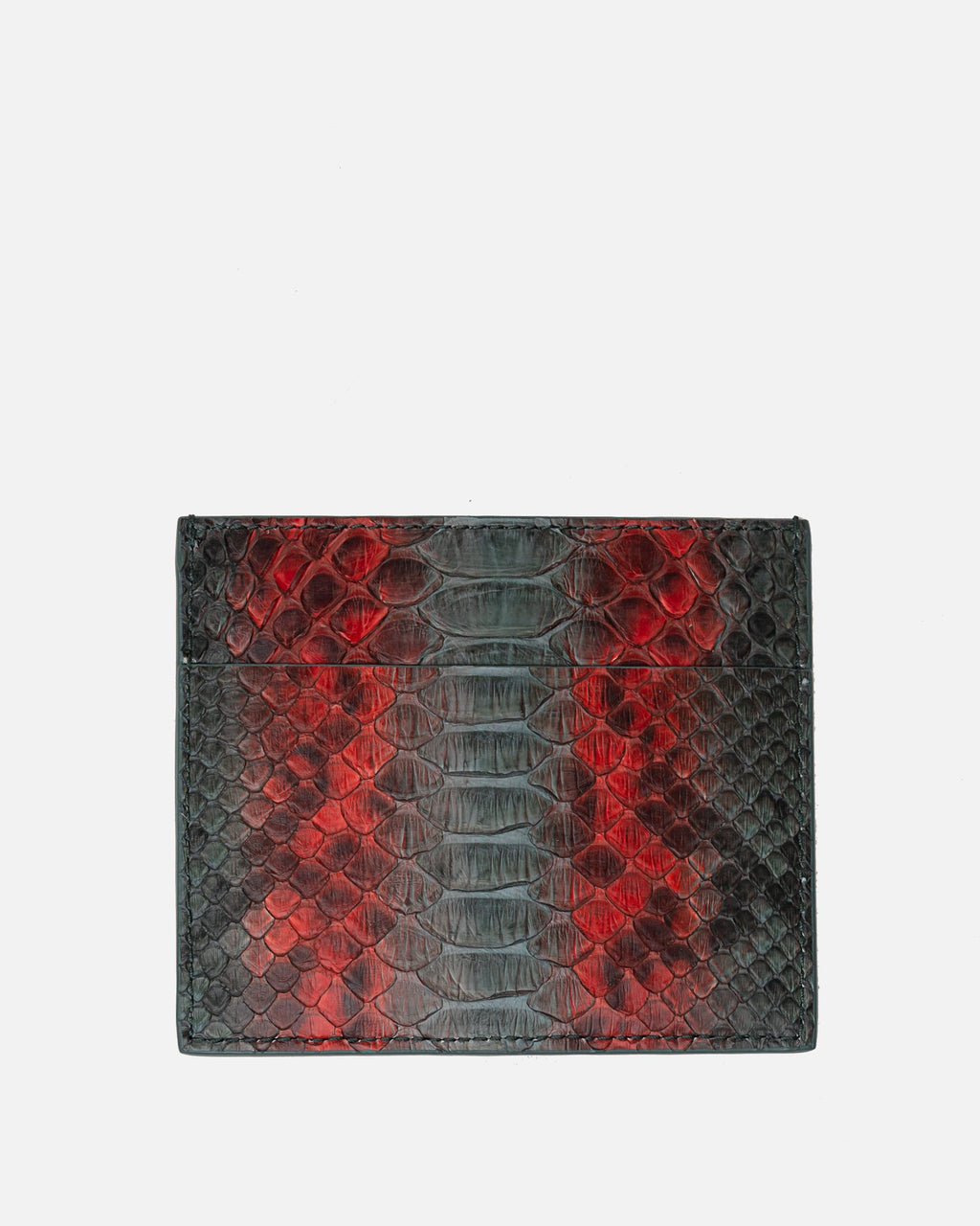Оригінальна Python Square Credit Card Holder In Teal Rick owens – вид ззаду