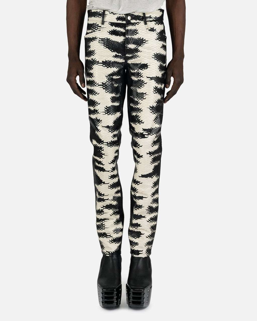 Python Tyrone Jeans In Black Rick owens оригінал – Купити в Україні – боковий вид
