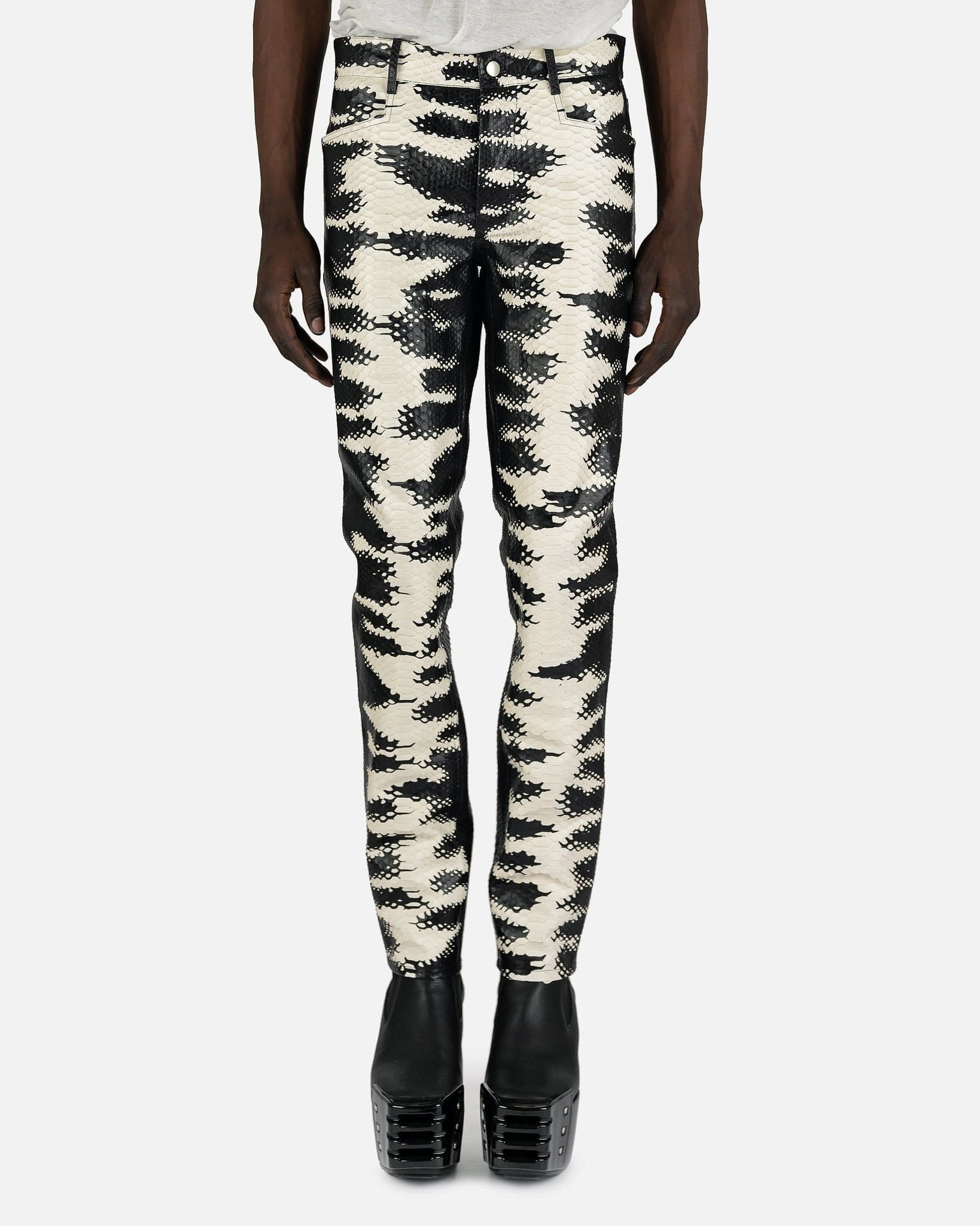 Python Tyrone Jeans In Black Rick owens оригінал – Купити в Україні – боковий вид