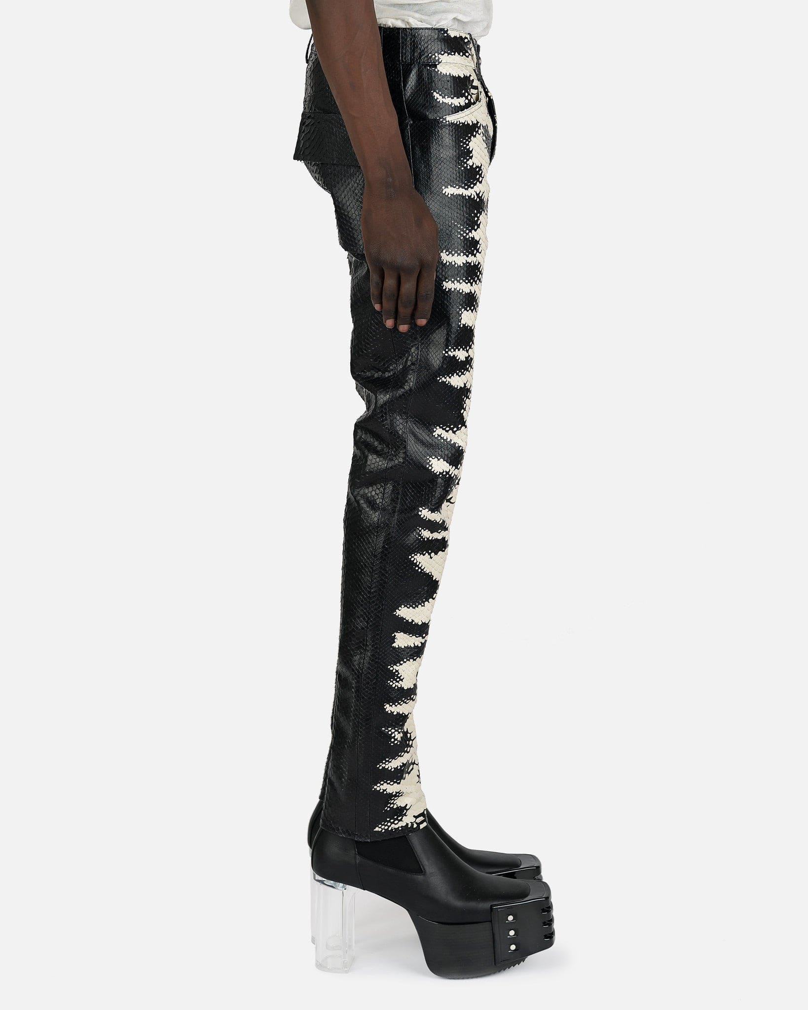 Python Tyrone Jeans In Black Rick owens оригінал – Купити в Україні – вид ззаду