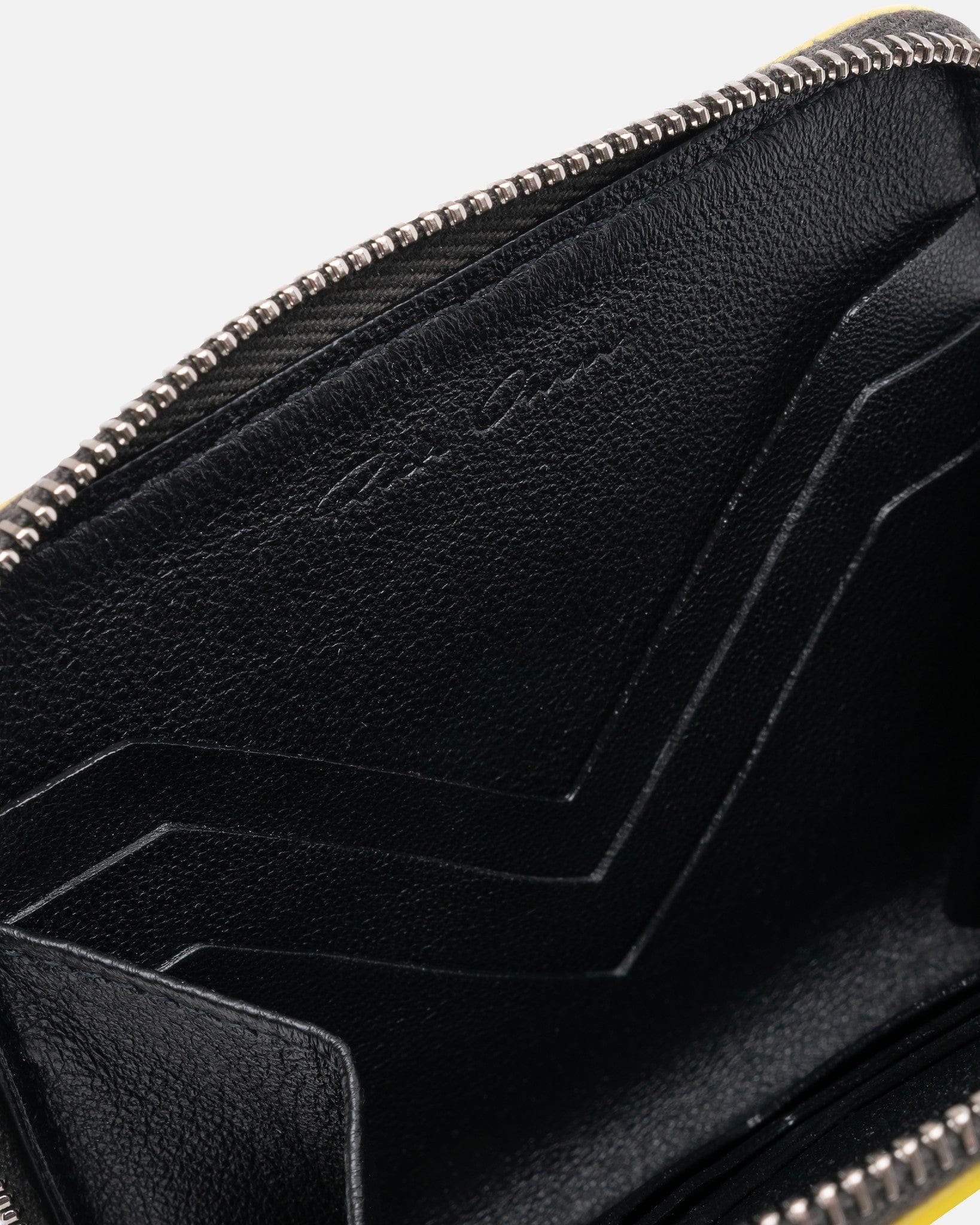 Python Zipped Wallet In Lemon Rick owens – Гарантія оригінальності – вид ззаду