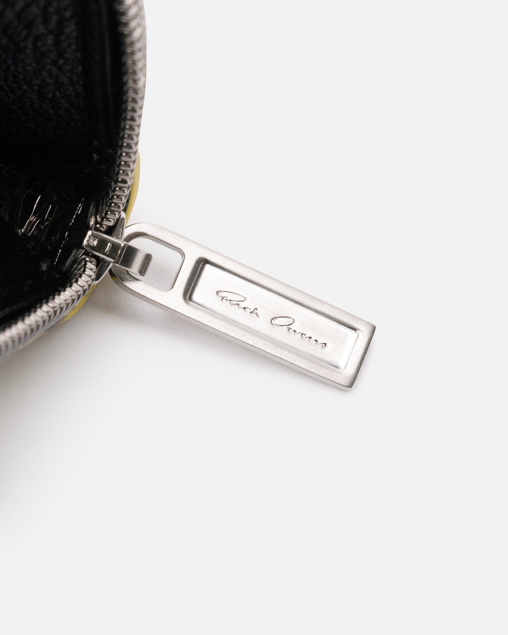 Python Zipped Wallet In Lemon Rick owens – Гарантія оригінальності – детальний вид