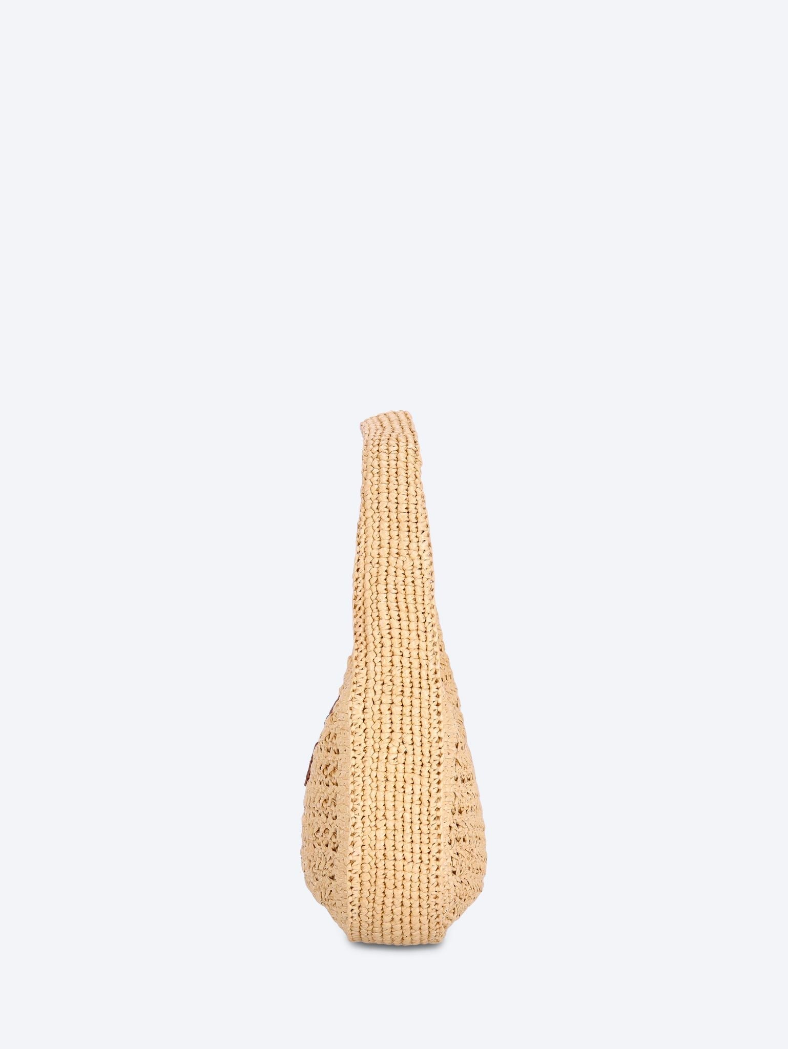 Raffia Effect Woven Hobo Bag Miu miu оригінал – Купити в Україні – детальний вид