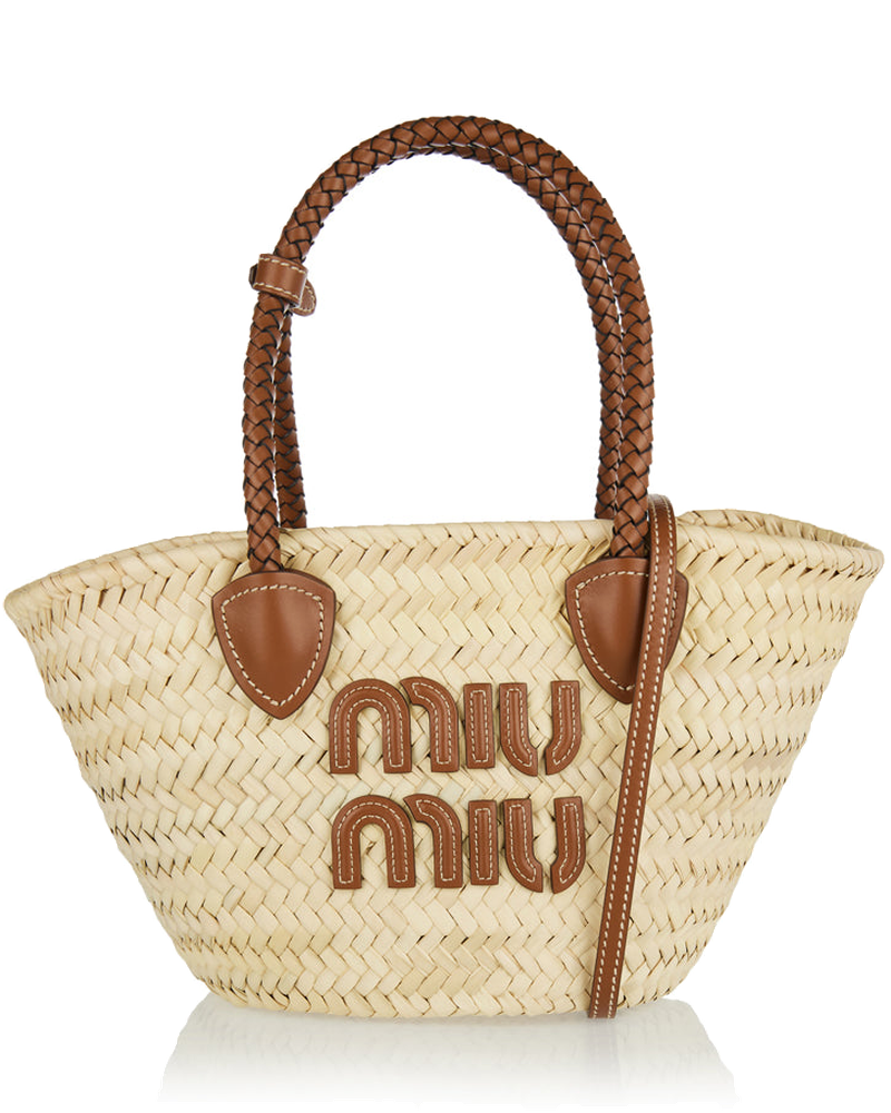 Оригінальна Raffia Tote Bag Miu miu