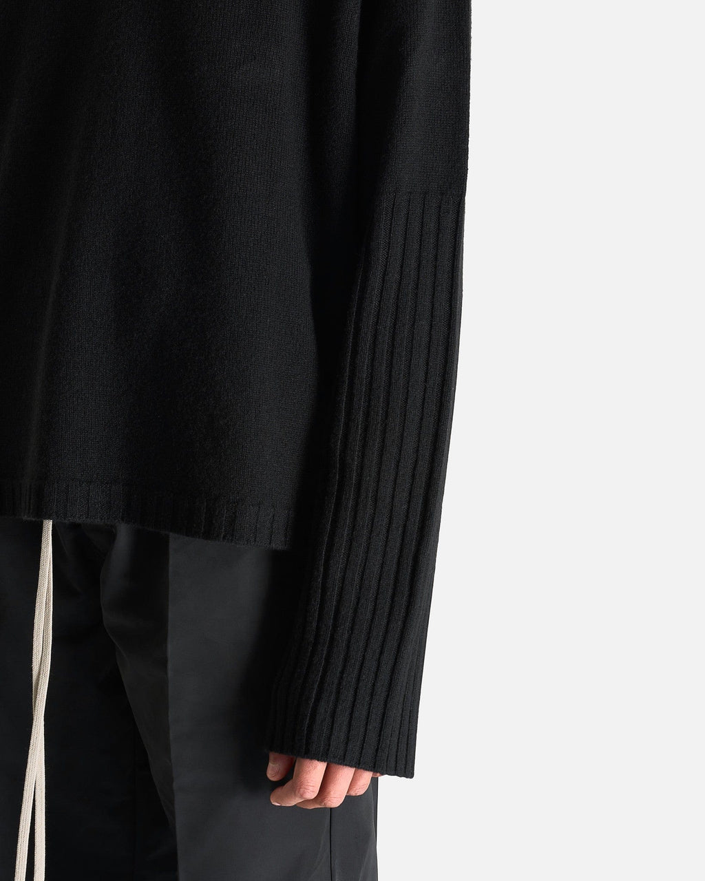 Raglan Crewneck In Black Rick owens – Гарантія оригінальності – збільшений вид