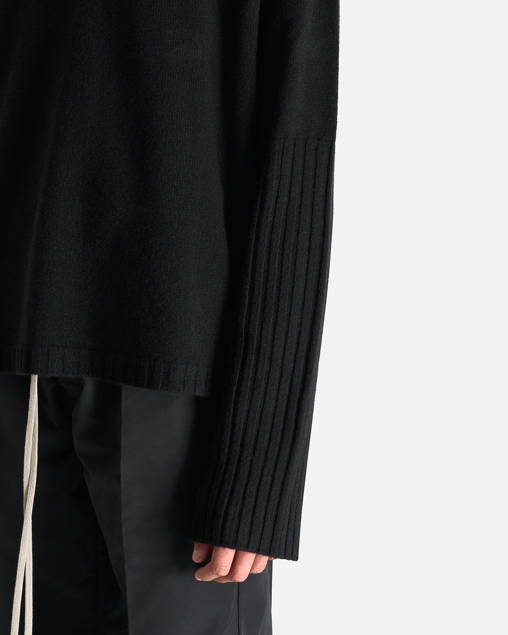 Raglan Crewneck In Black Rick owens – Гарантія оригінальності – збільшений вид
