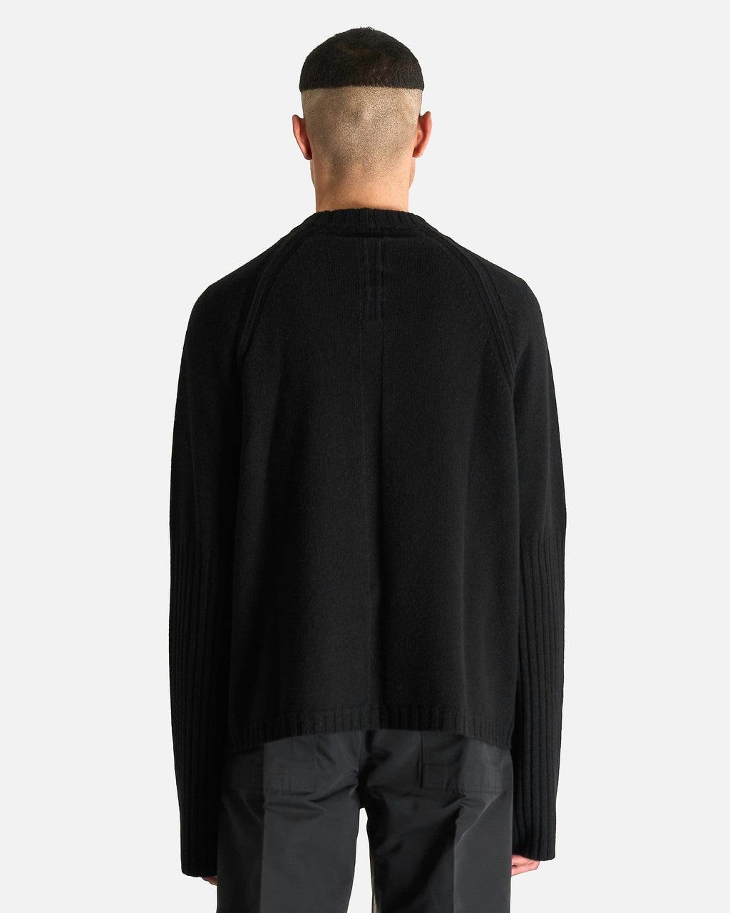 Raglan Crewneck In Black Rick owens – Гарантія оригінальності – детальний вид