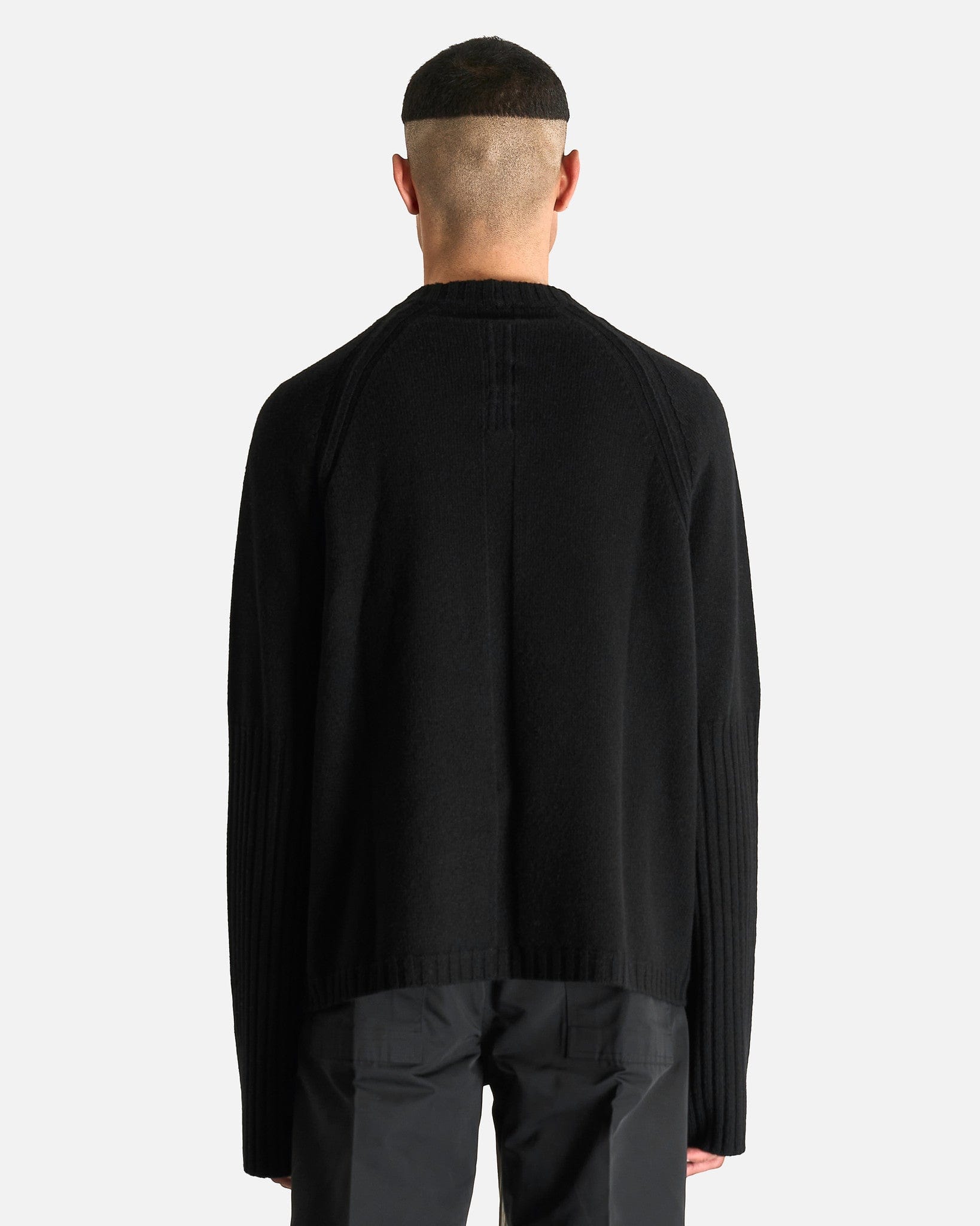 Raglan Crewneck In Black Rick owens – Гарантія оригінальності – детальний вид