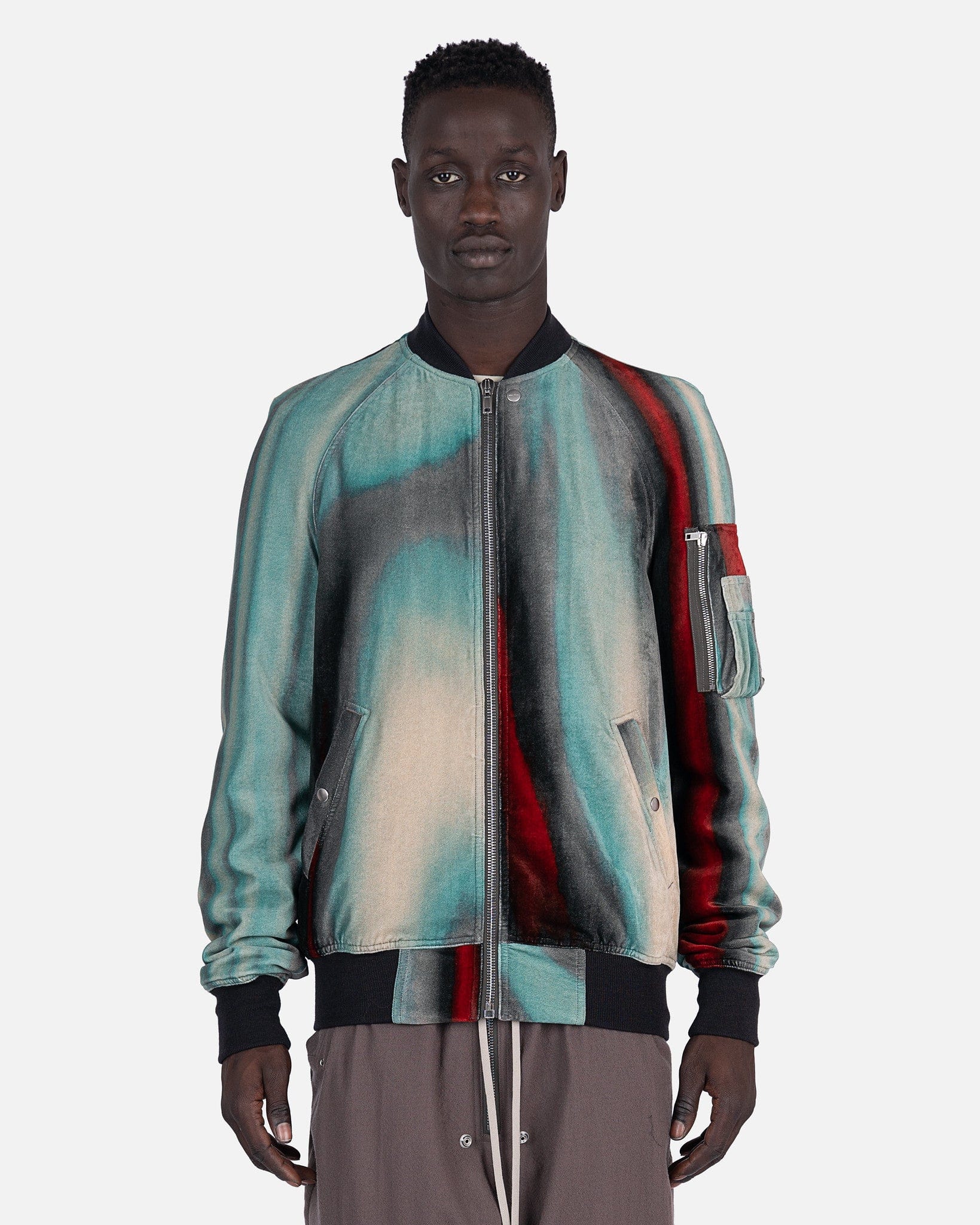 Raglan Flight In Teal Rick owens оригінал – Купити в Україні – боковий вид