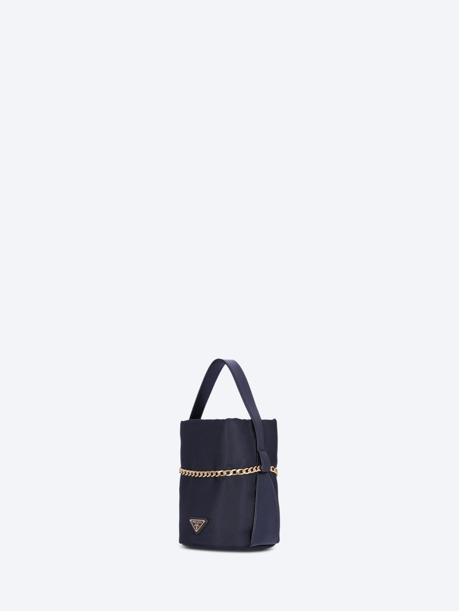 Оригінальна Re-Nylon Leather Mini Bucket Bag Prada – вид ззаду