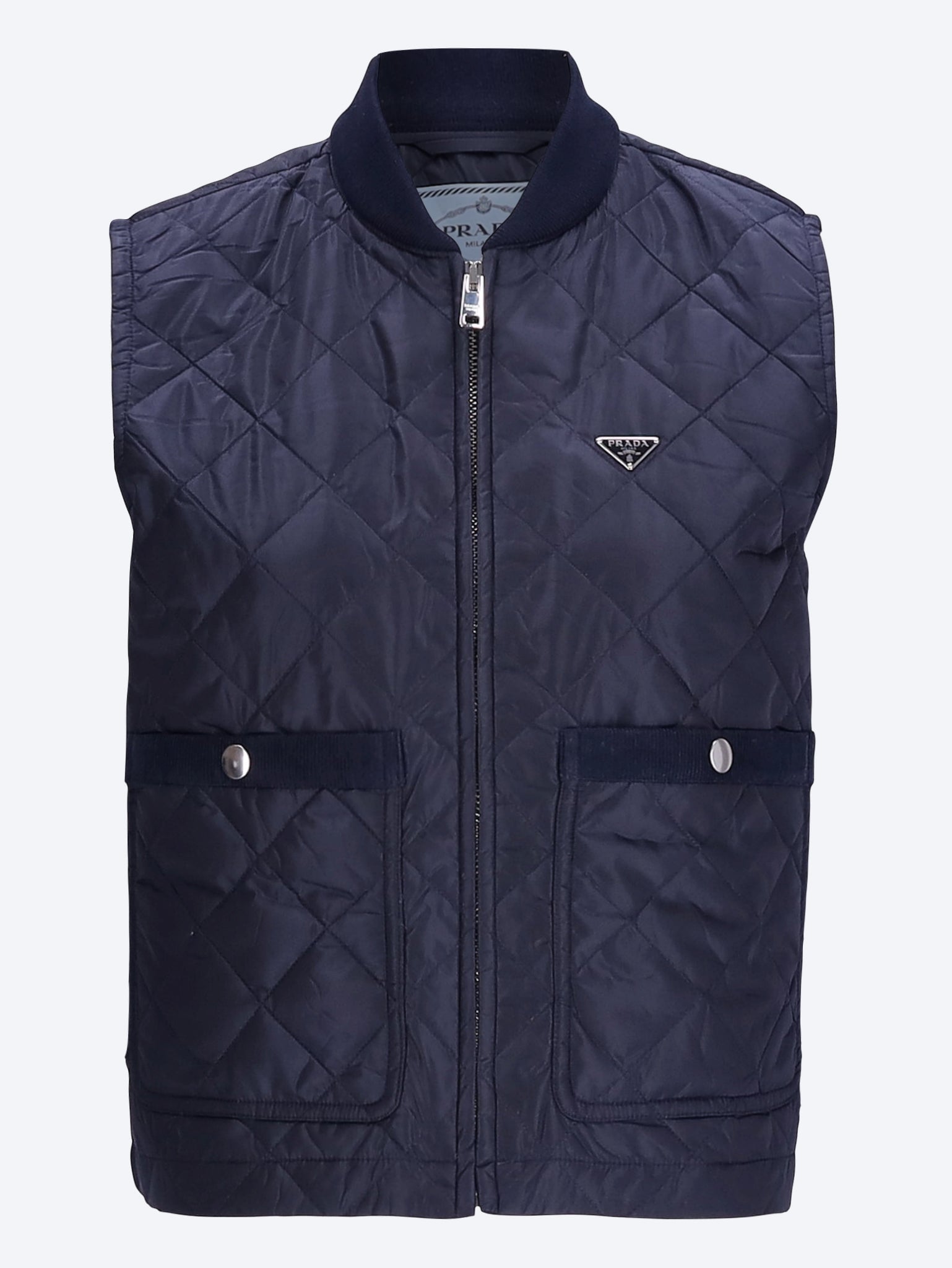 Re-Nylon Piuma Sleeveless Jacket Prada оригінал – Купити в Україні – боковий вид