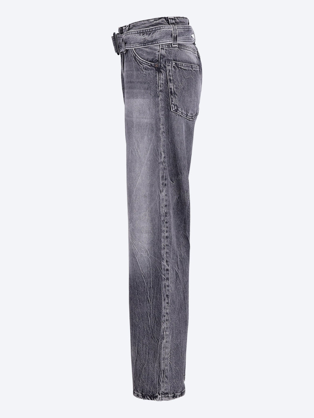 Relaxed Fit Belted Jeans Acne studios – Гарантія оригінальності – вид ззаду