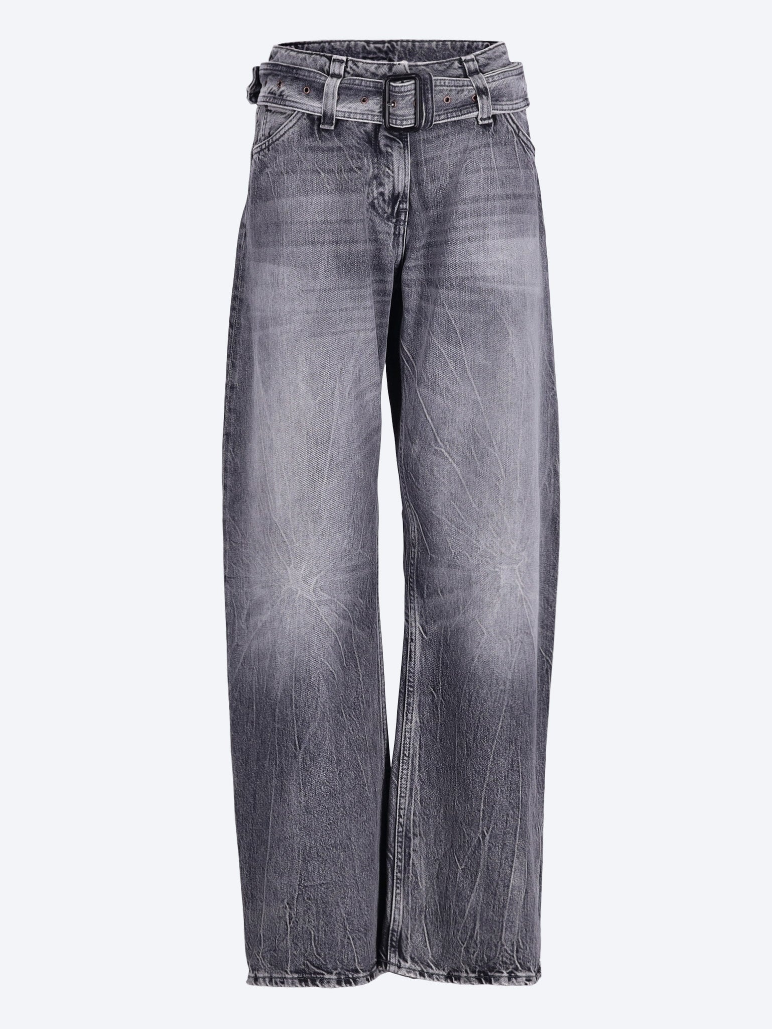 Relaxed Fit Belted Jeans Acne studios – Гарантія оригінальності – боковий вид