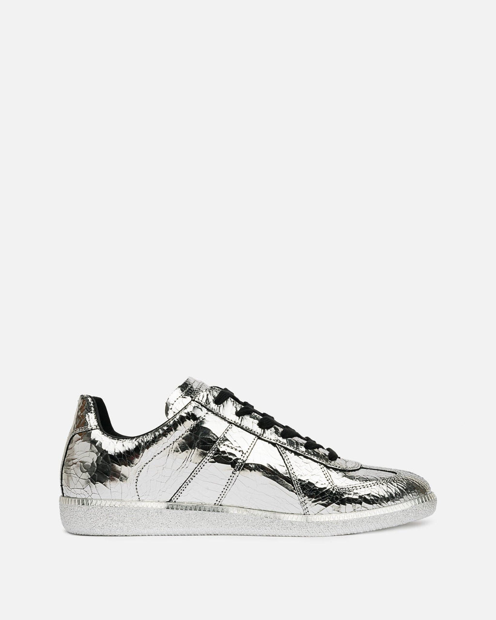 Оригінальна Replica Mirror Sneakers In Silver Maison margiela – детальний вид