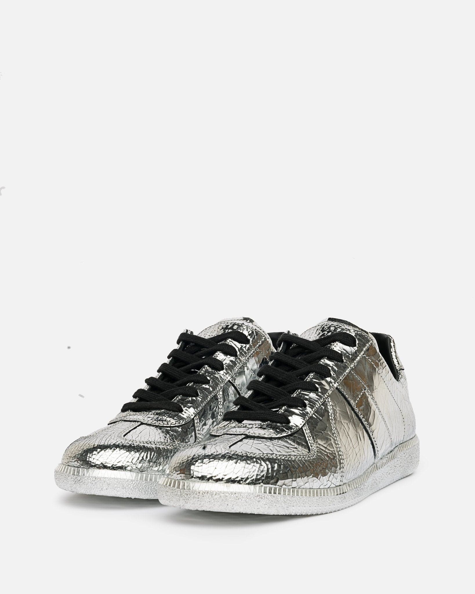 Оригінальна Replica Mirror Sneakers In Silver Maison margiela – вид ззаду
